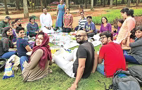 Potluck party of Vegan Bangalore  group