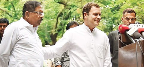 Rahul Gandhi at the inauguration of Samruddha Bharat Foundation in Bengaluru on Tuesday | Nagaraja Gadekal