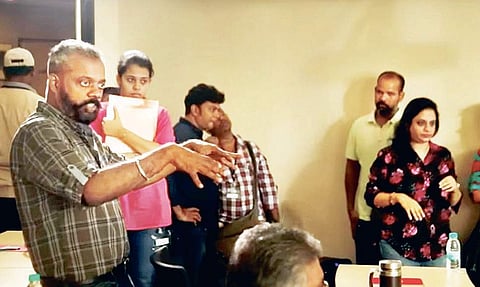 Swetha Visvanathan with Gautham Menon