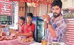 Shameer at his sarbath shop in Kochi  A Sanesh