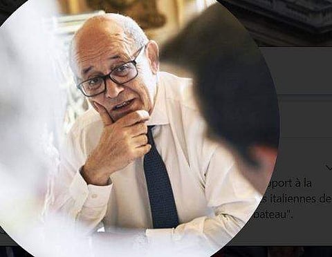 French Foreign Minister Jean-Yves le Drian./ Twitter
