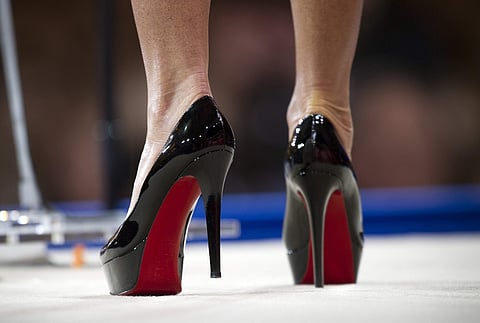 Former Alaska Gov. Sarah Palin wears Christian Louboutin shoes (AP File Photo)