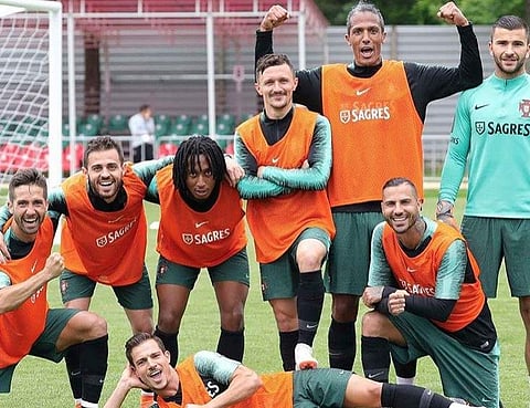 Portugal team during practice | Instagram