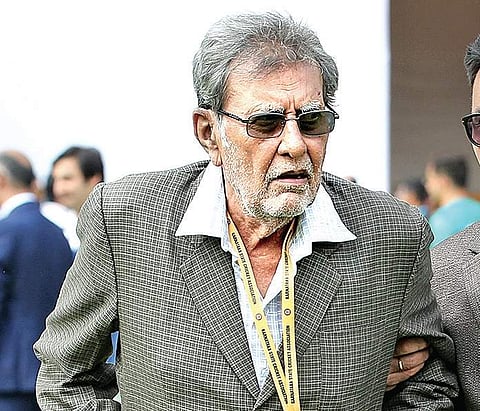 Former India cricketer Salim Durani before the match on Thursday | bcci