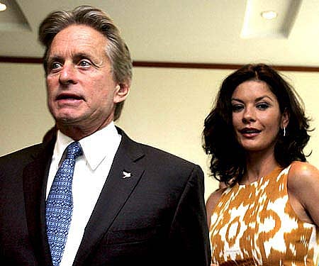 Michael Douglas and Catherine Zeta Jones (Pic: ENS).