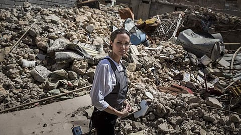 Angelina Jolie in Mosul  (File photo| UNHCR)