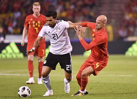 Belgium defender Laurent Ciman (R) | AP