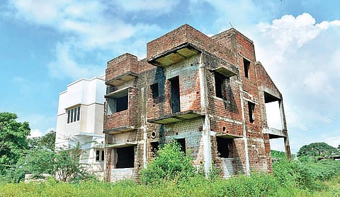 Half-built buildings lying idle due to CMDA’s failure to reclassify land |  Express