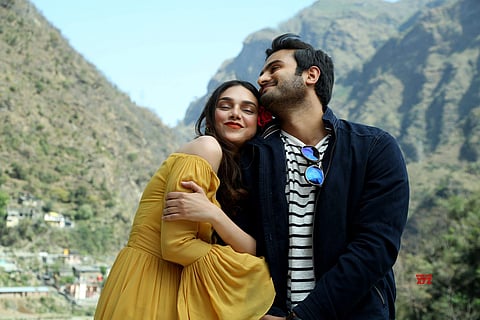 Sudheer Babu, Aditi Rao Hydari in 'Sammohanam'.