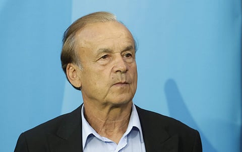 Nigeria head coach Gernot Rohr (AP)