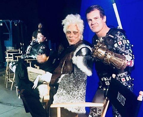 Beneicio Del Toro and Josh Brolin while shooting 'Avengers: Infinity War'. (Photo | Instagram)
