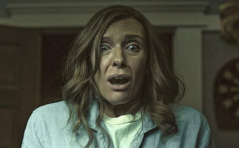 This image released by A24 shows Toni Collette in a scene from 'Hereditary'. (AP)