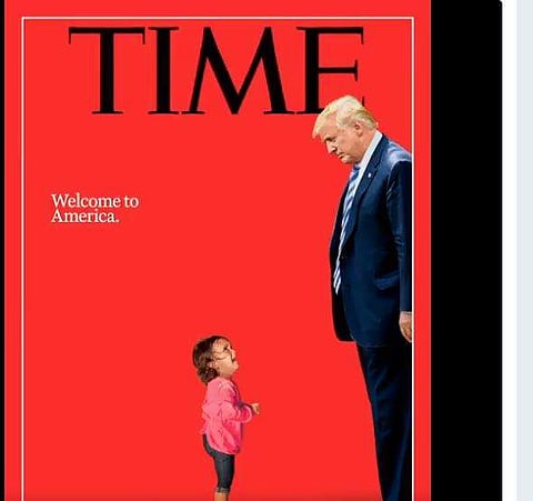 Cover of TIME's magazine. Twitter @TIME