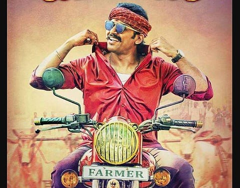 Karthi in 'Kadaikutty Singam'.