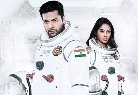 Jayam Ravi, Nivetha Pethuraj in Tik Tik Tik.