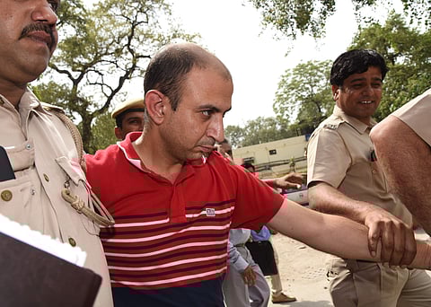 Army Major Nikhil Rai Handa being produced at Patiala Court after his arrest in relation with the alleged murder of a collegaue's wife in New Delhi on Monday June 25 2018. | Express Photo Services
