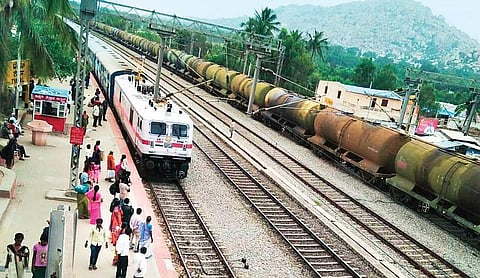 Just a one-minute halt for the Marikuppam-Bangarpet passenger train at Tyakal will help office goers to Bengaluru enormously |Express