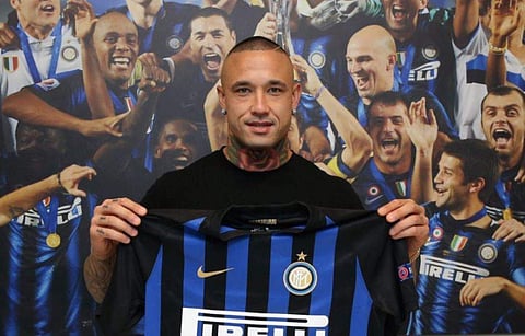 Radja Nainggolan signed a four-year contract with Inter Milan. (Photo | Inter Twitter)