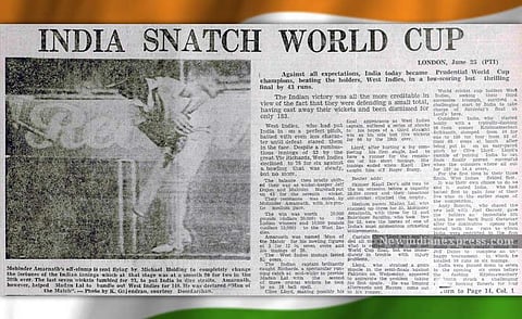 It was exactly 35 years ago on this very day when an underdog Indian team led by Kapil Dev scripted history by stunning a star-studded West Indies in the final to lift the cricket World Cup in 1983 at the iconic Lord's. Let us take a look at how Express c
