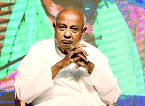 JD(S) chief HD Deve Gowda (File photo | EPS)