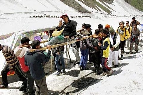 First batch of pilgrims leave for Amarnath shrine