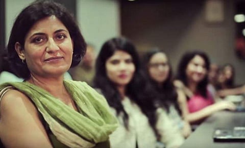 Apporva Purohit of the Jagran Group is one of the many women featured in UN Women India's 'Mujhe Haq Hai' music video (YouTube screengrab)