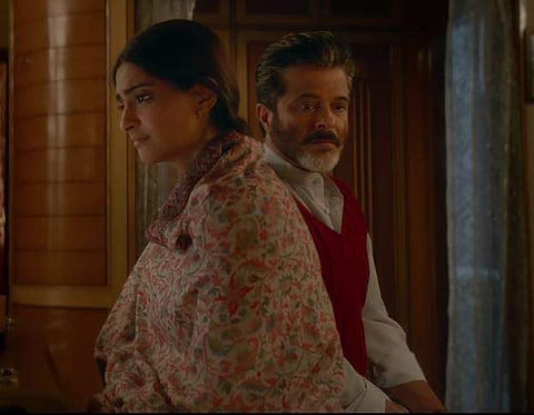 Sonam Kapoor and her father Anil Kapoor in the trailer of 'Ek Ladki Ko Dekha Toh Aisa Laga' teaser (YouTube screengrab)