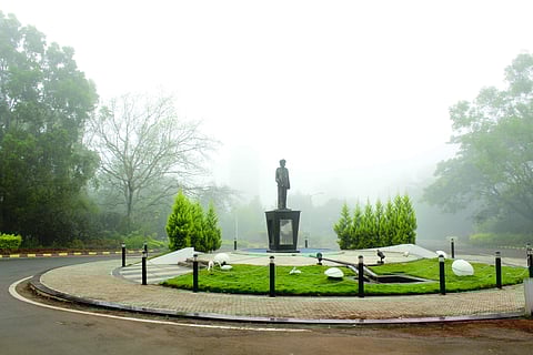 A view of Visvesvaraya Technological University campus.