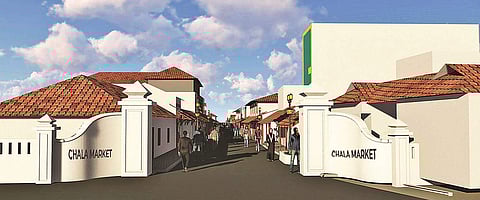 The graphical representation of the proposed heritage street in Chala