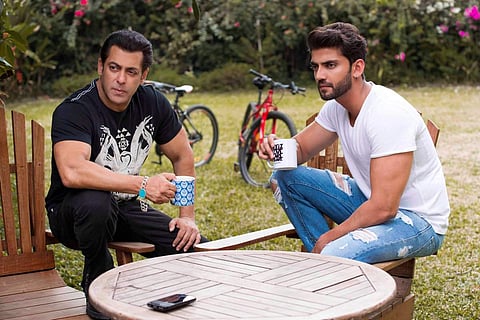 Salman Khan and Zaheer Iqbal (Twitter Photo)