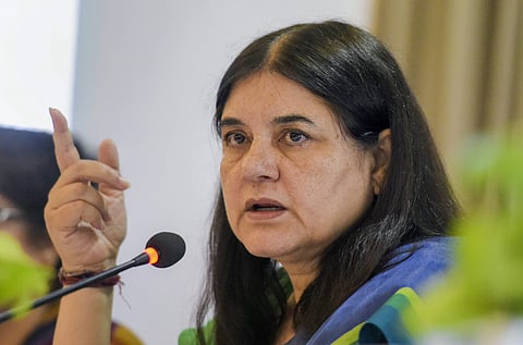 “Cyber crimes are a big menace that hit the lives of women and kids and we need to create mechanisms to tackle this issue,” said WCD minister Maneka Gandhi. | PTI