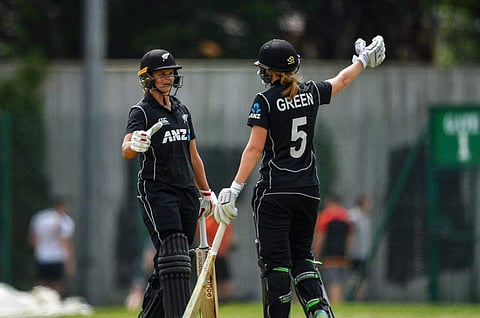 New Zealand captain Suzie Bates, one of the world's leading female cricketers, won the toss and promptly led from the front with an innings of 151, as well as sharing in a first-wicket stand of 172. | Twitter photo