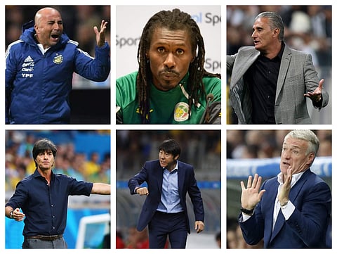 Here are the 32 masterminds who travel to Russia next week with their players  in search of football's ultimate glory. (Photos | AP, AFP)