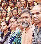 Dr Channa Raju with children at the Anjana Vidya Kendra | pandarinath b