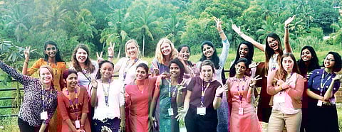 Students from Purdue University US along with NISH students