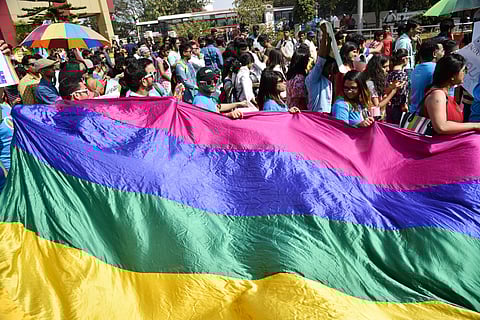 Members of LGBT community to take out 'Pride March 2018' rally demanding the scrapping of the section 377 of IPC in Hyderabad.  (File photo: EPS |R Sathish Babu)