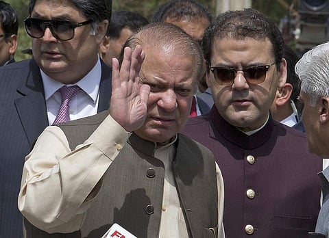 Three cases were registered by NAB on September 8 against Nawaz Sharif, his children and son-in-law in the Accountability Court in Islamabad, following a verdict by the Supreme Court. (File | Associated Press)