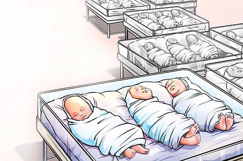 The children who had been sold were rescued by the police and a search was on the fourth child who was given away.