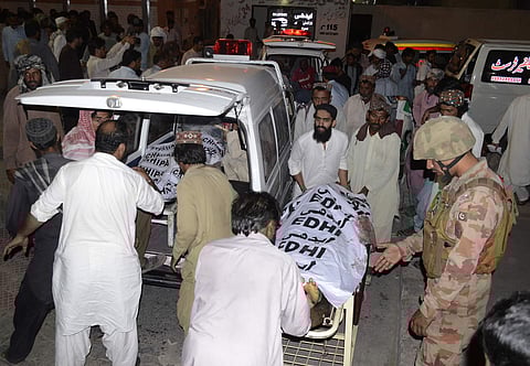 Victims of the Bomb blast are carried in the Ambulance (File | AP)