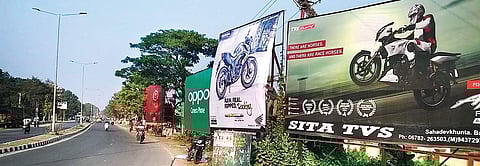 Representational image of banners and hoardings in the city