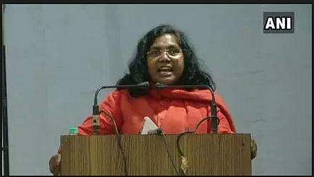 BJP MP from Bahraich Savitri Bai Phule (Photo | Twitter/ANI)