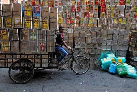 Image of wholesale inflation used for representational purposes only. (Photo | Reuters)