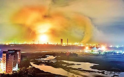 An aerial view of Ambalamugal. ( EPS |Albin Mathew)