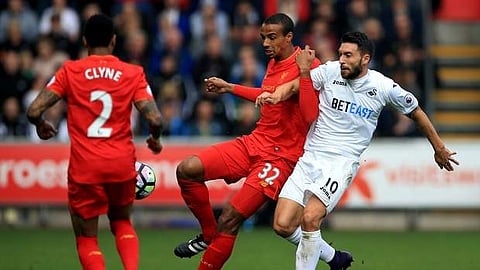 Borja Baston vying the ball during a football match. (File |AP)