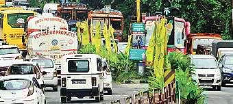 The serpentine queue of vehicles at Kakkanad Junction  Melton Antony