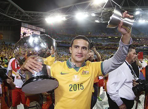 Australia's record goalscorer Tim Cahill retired from international football Tuesday after netting 50 goals in 107 appearances for his country. The prolific and tireless talisman had a knack for scoring crucial goals for the Socceroos during more than 14 