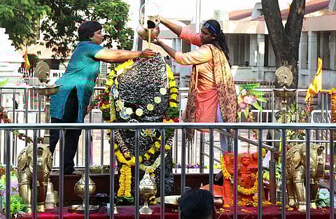 Women entered the sanctum sanctorum Shani Shingnapur temple and offer prayers breaking the tradition followed for several decades in Ahmednagar Maharashtra. (File Photo)