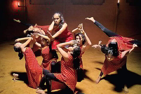 Scene from th sets of the movie, Dhehi   Express Photos