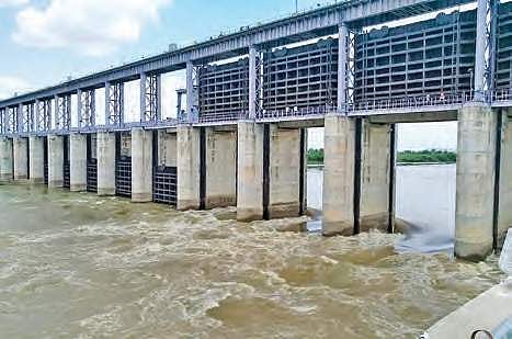14 gates of Babli opened, SRSP to receive low inflow