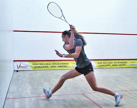 Swiss squash champion Ambre Allinckx. (Photo |@SiteSquash/Twitter)
